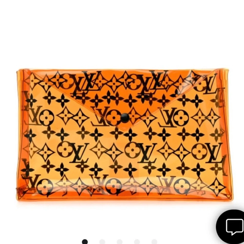 Authentic Louis Vuitton Monogram Clear Clutch Pouch
